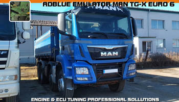 Adblue emulator MAN TGX  - vypnutí adblue